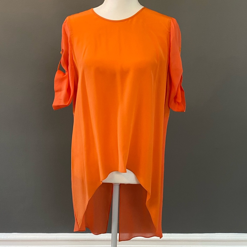 BCBG Maxazira Orange blouse